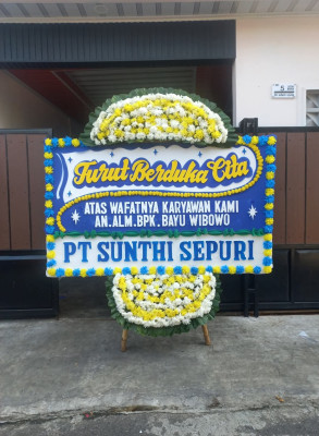 Papan Bunga Duka di Kutajaya